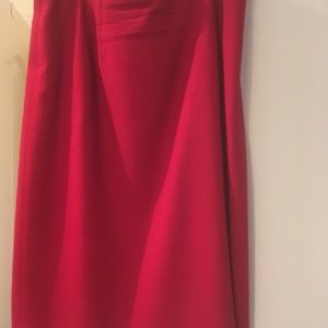 Talbots Red skirt with back slit